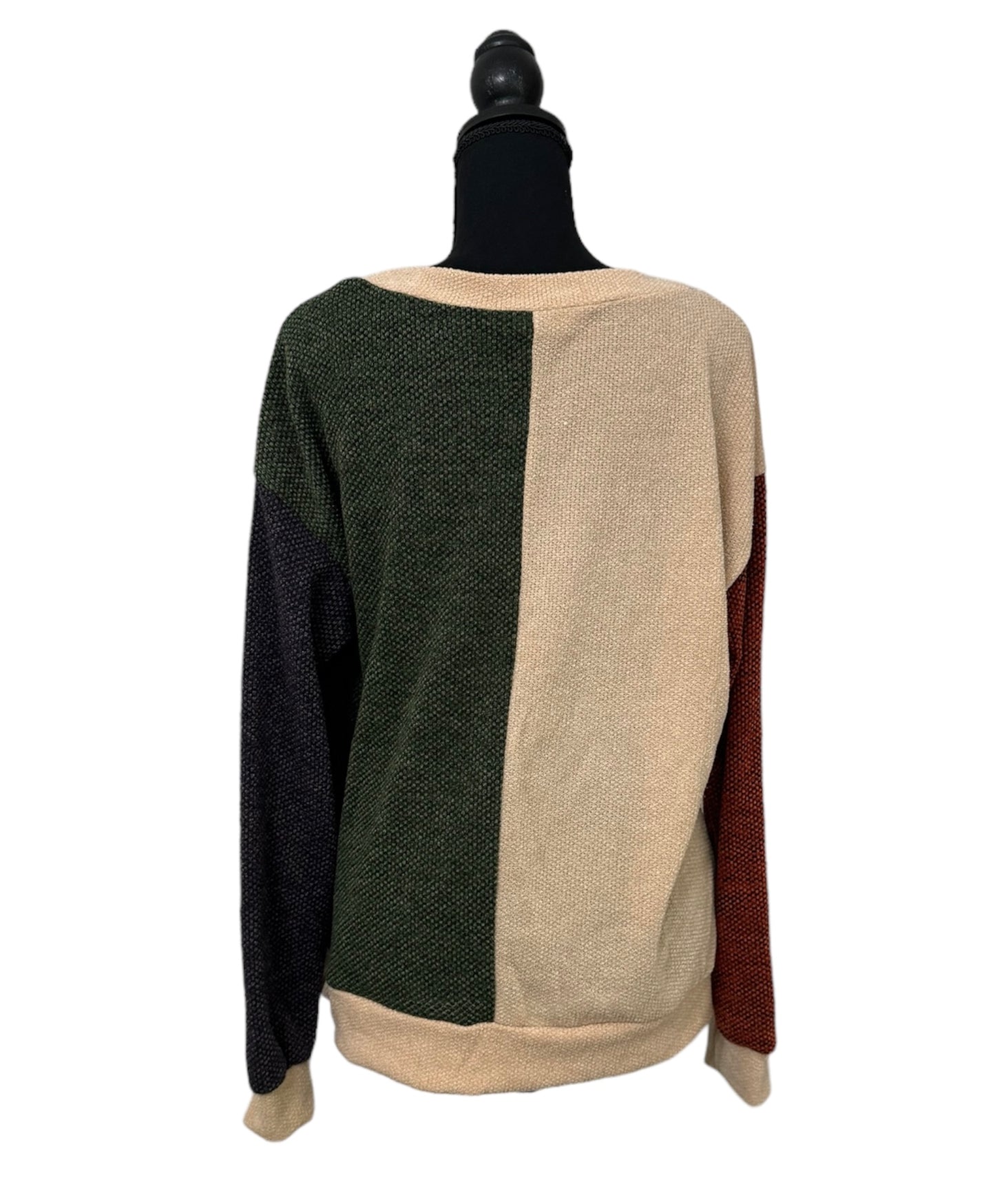 Waffle Knits Colorblock Top #31 Megan