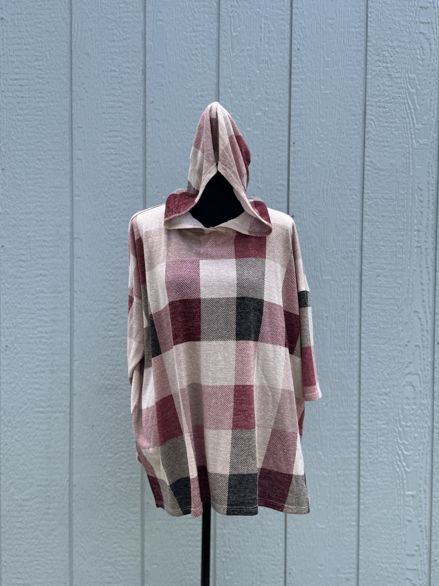 Hooded Quarter Length Top