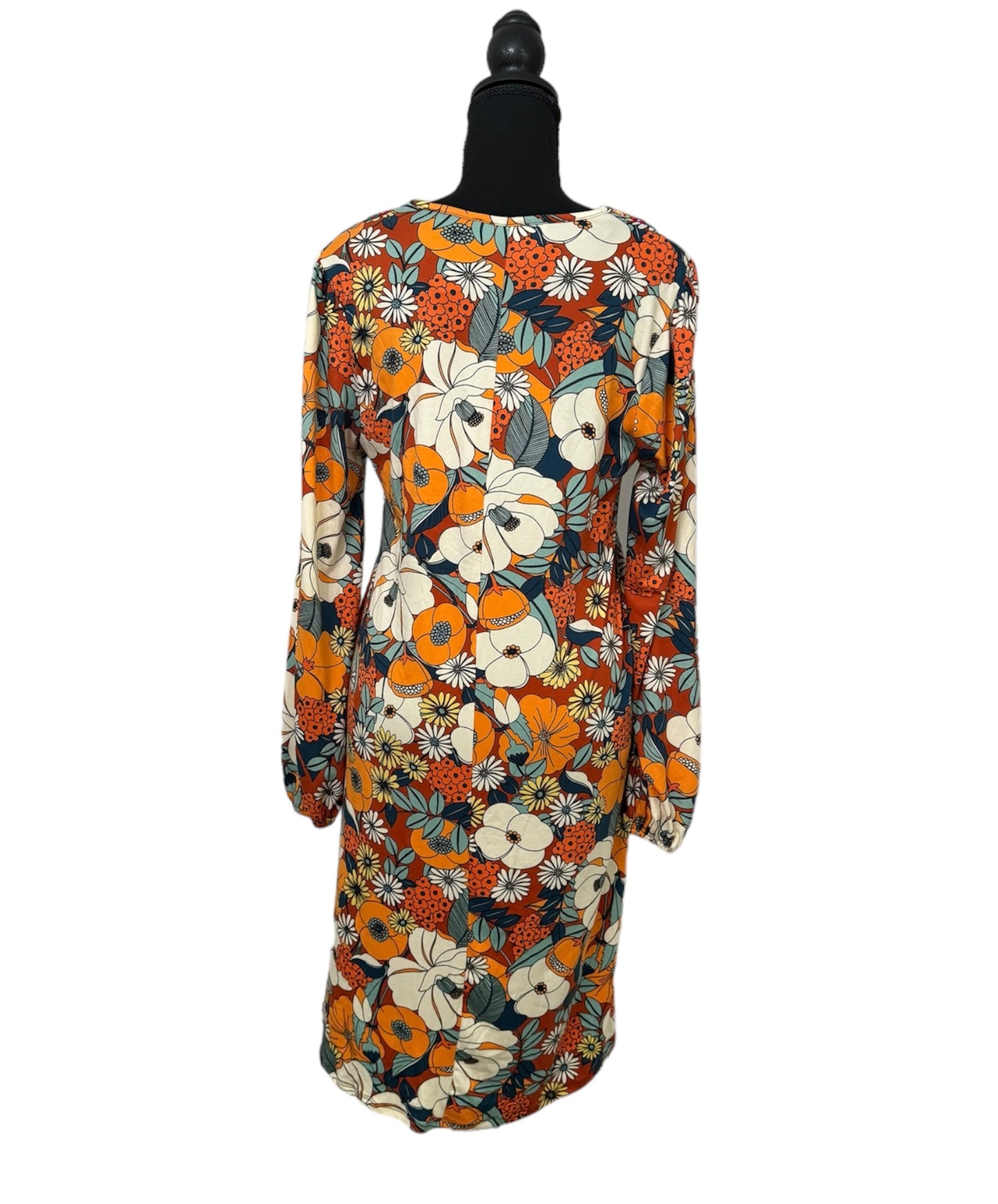 Fall Floral Pocket Dress #21