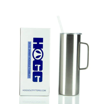 20OZ STRAIGHT HOGGDLE SKINNY TUMBLER W/ SLIDING LID & STRAW
