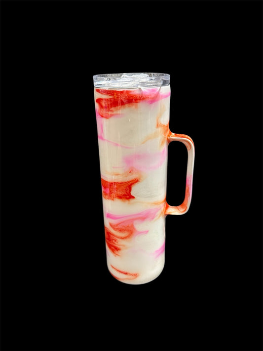 30oz HOGGDLE SKINNY TUMBLER W/ SLIDING LID & STRAW