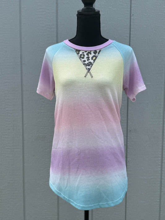 Pastel Animal Print Top