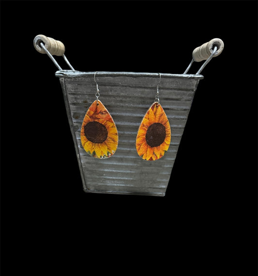 Sunflower Style 2 Earrings