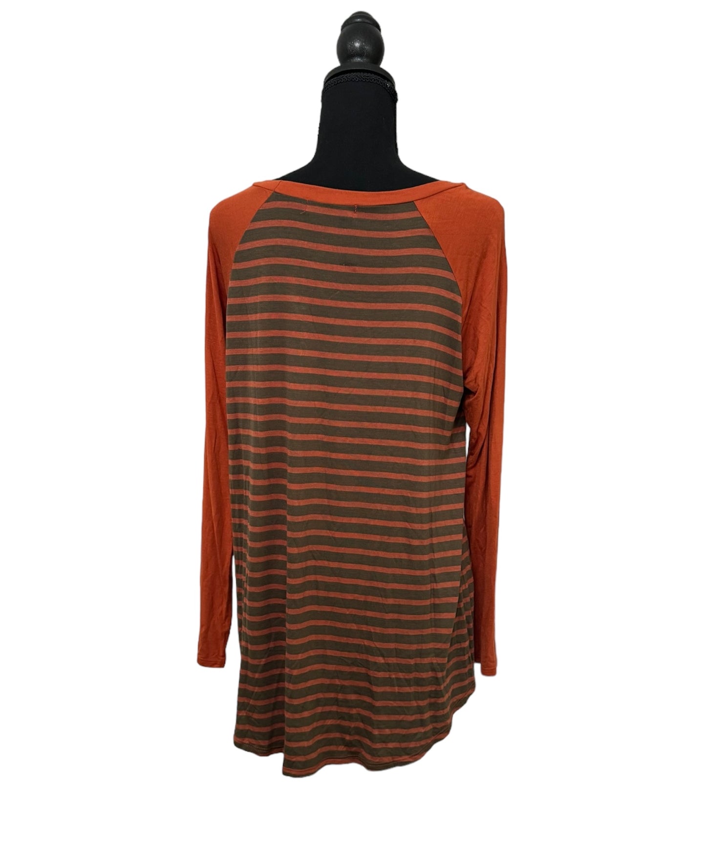 Rust Striped Top #28