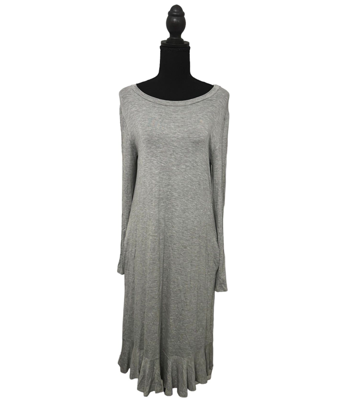 Solid Gray Pocket Dress #14