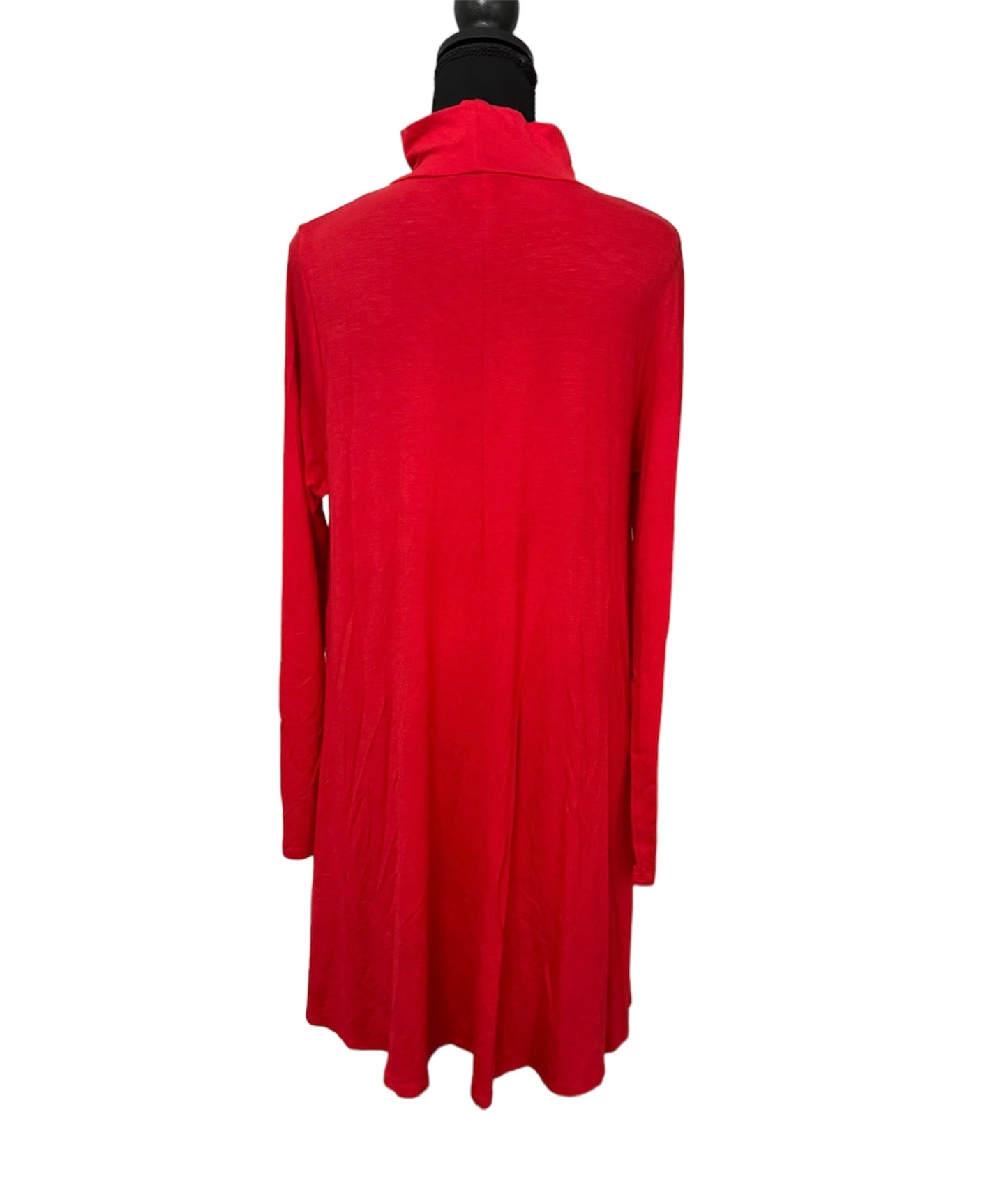 Solid Red Pocket Dress #15