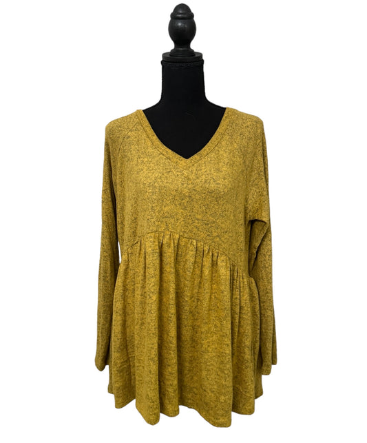 Heathers Mustard Babydoll Top #16