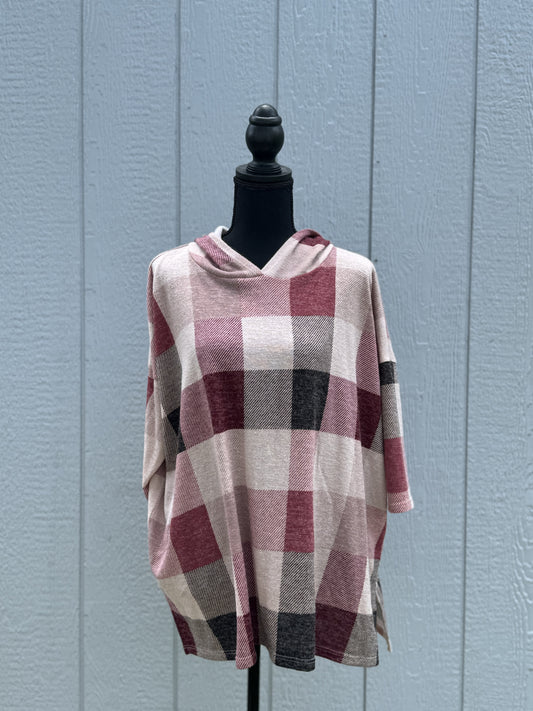 Hooded Quarter Length Top