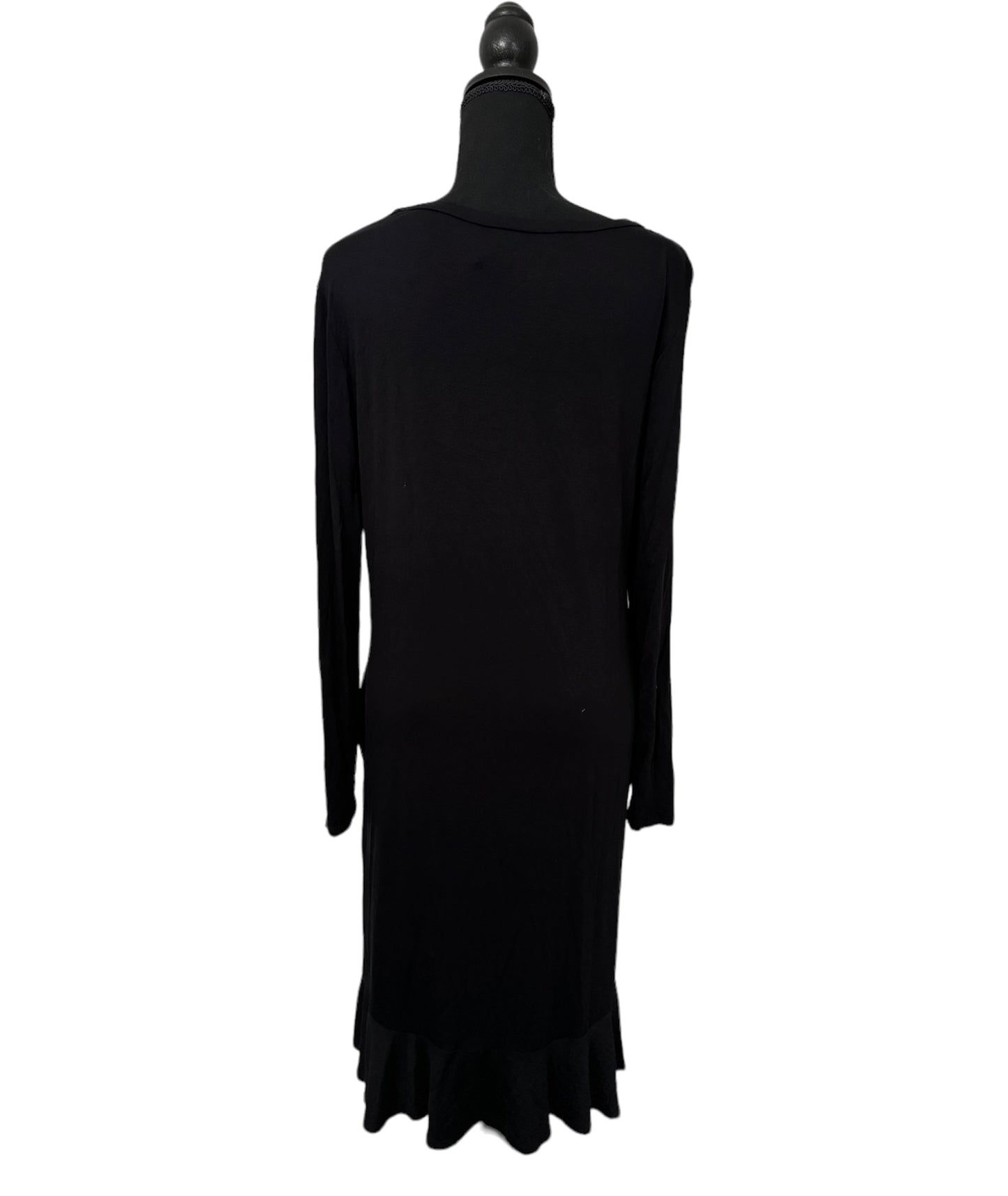 Solid Black Pocket Dress #6