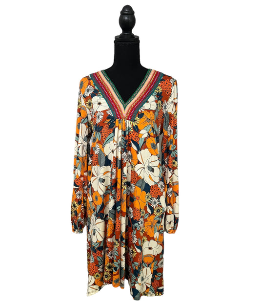 Fall Floral Pocket Dress #21