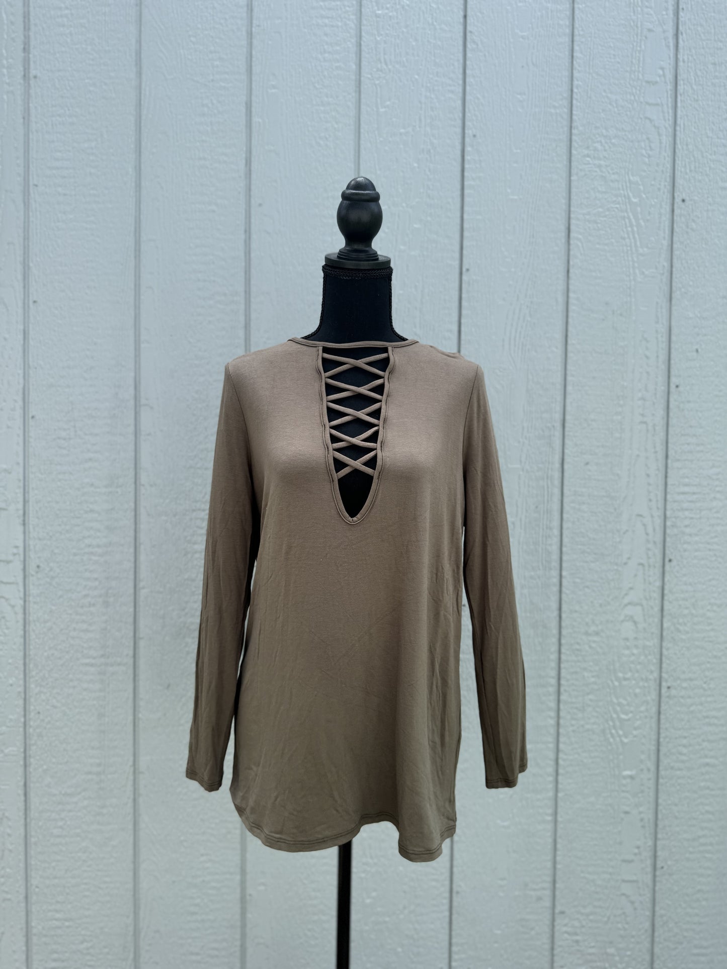 Criss Cross Long Sleeve Top