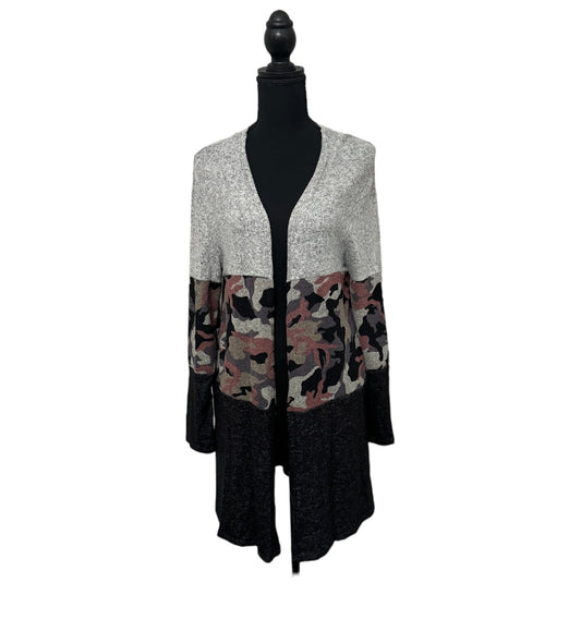 Color Block Camo Cardigan #2