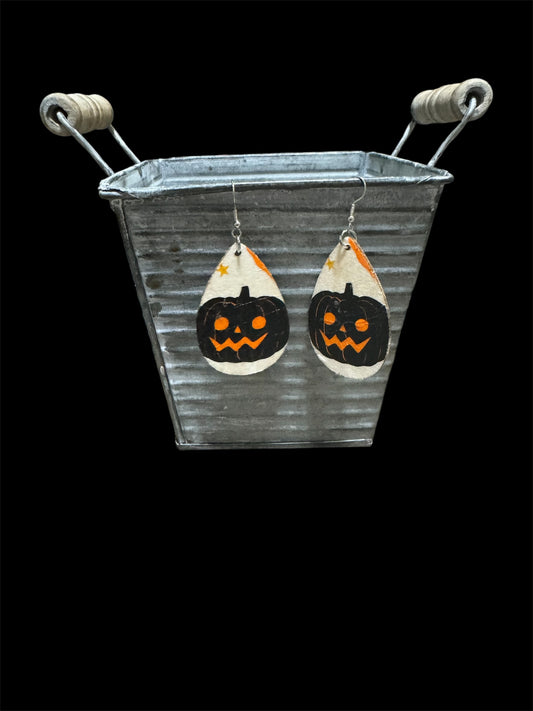 Halloween Jack-o-lantern Earrings
