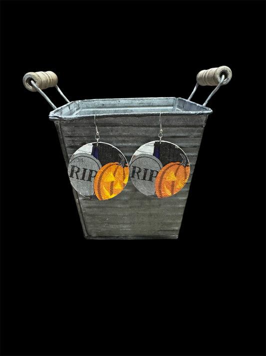 RIP Pumpkin Earrings
