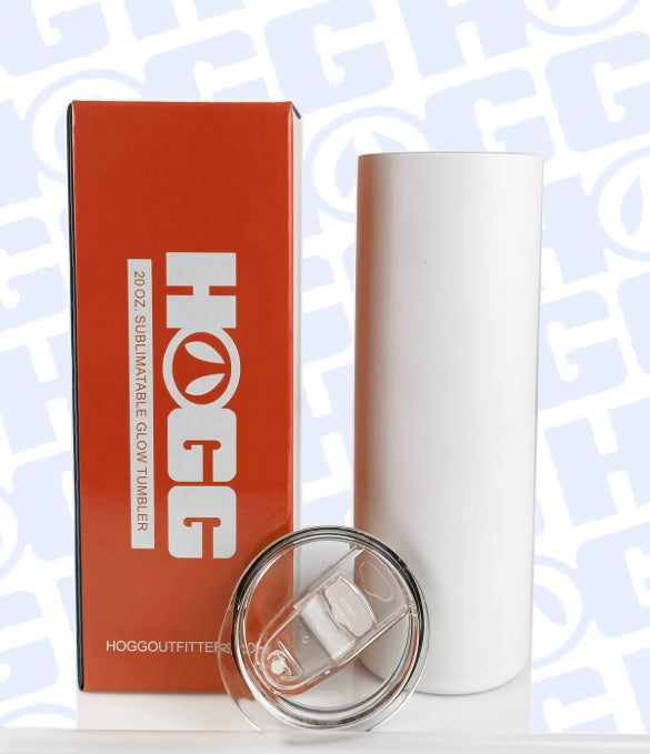 20oz GLOW SKINNY TUMBLER - RED/ORANGE