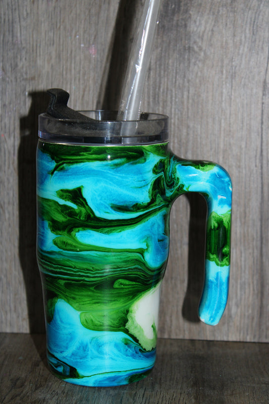 #17 12oz kid's tumbler with handle.