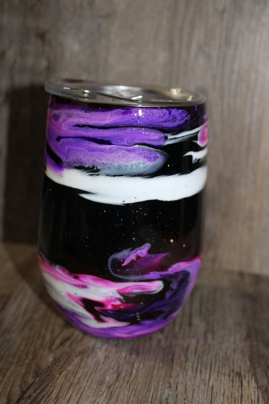 #25 12oz Stemless wine glass Galaxy